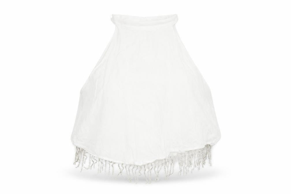Front view of Zara Women's White Camisole Blouse S