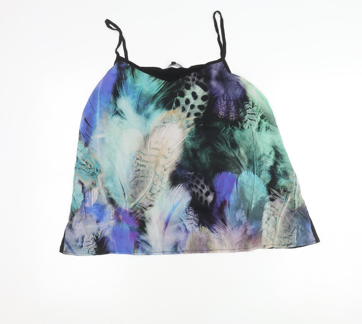 Warehouse Women’s Black Multicoloured Camisole Top Size 16
