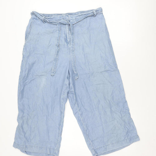 Next Women's Blue Trousers Size 14 Elastic Waist