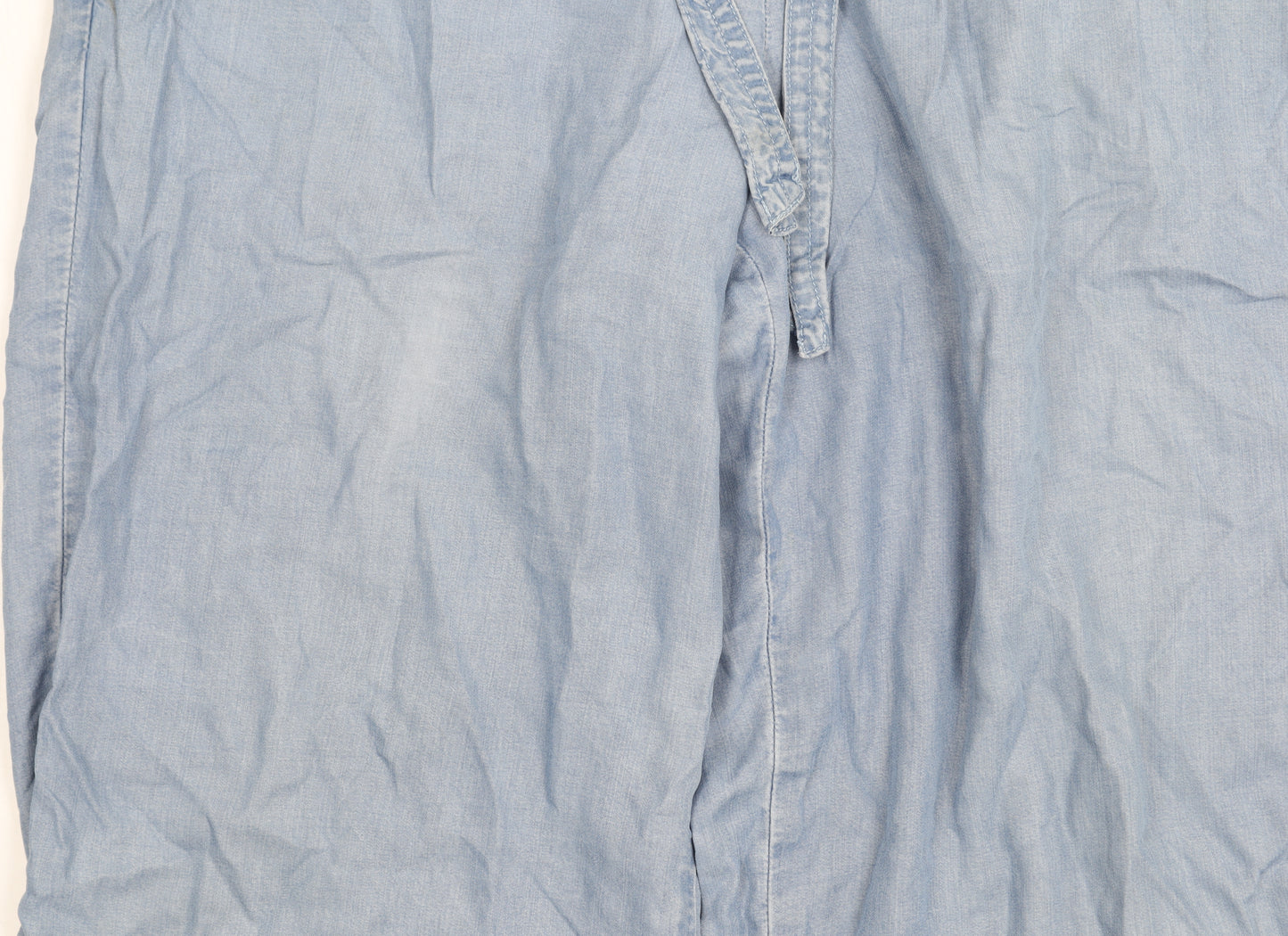 Next Women's Blue Trousers Size 14 Elastic Waist