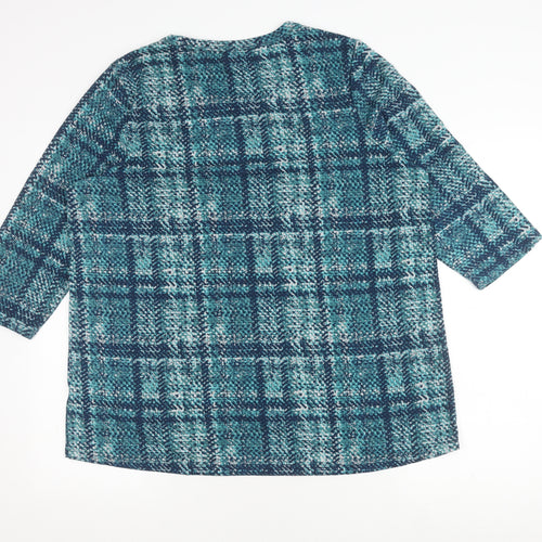 Bonmarché Women's Multicoloured Plaid Top Size 18