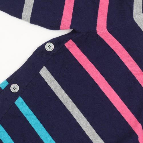 Just Elegance Women's Multicolour Striped Cardigan L