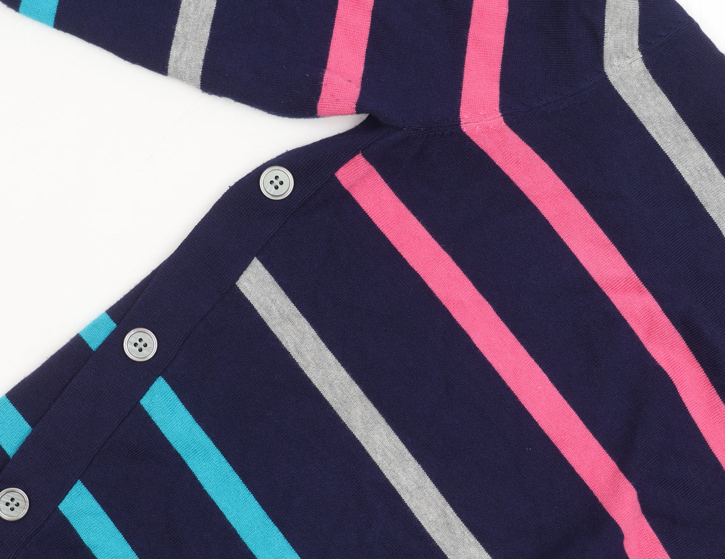 Just Elegance Women's Multicolour Striped Cardigan L