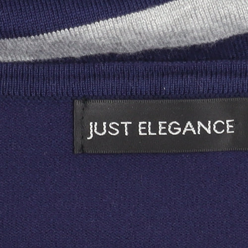 Just Elegance Women's Multicolour Striped Cardigan L