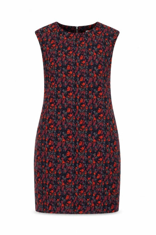 Front view of Mango Women's Sheath Dress Multicoloured, size 12