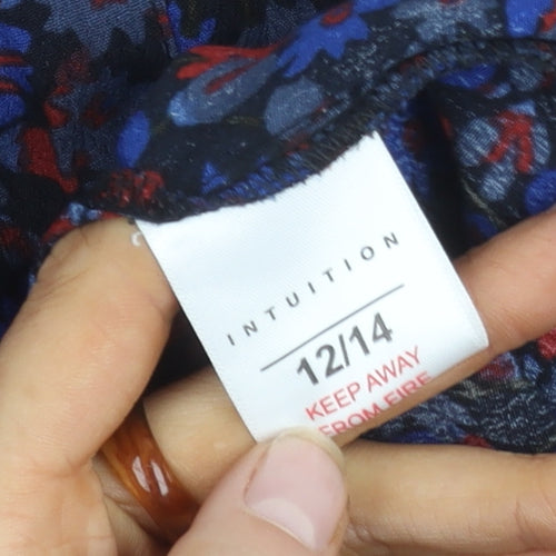 Intuition Women's Multicoloured Floral Blouse Size 12