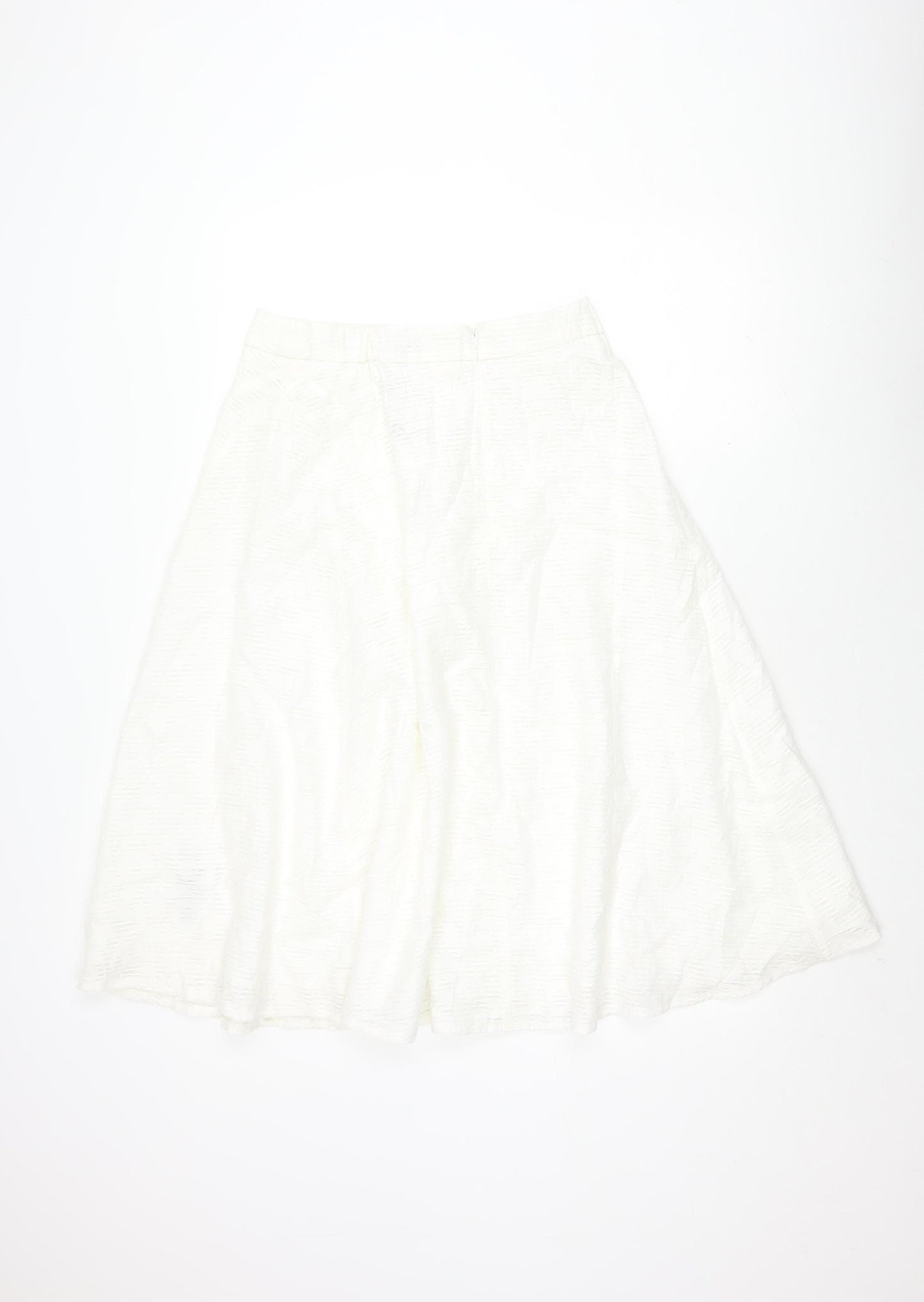 Marks and Spencer Women's White A-Line Skirt, Size 10
