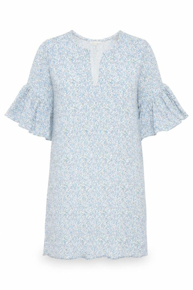 H&M Women's Blue Floral Viscose Dress Size 8