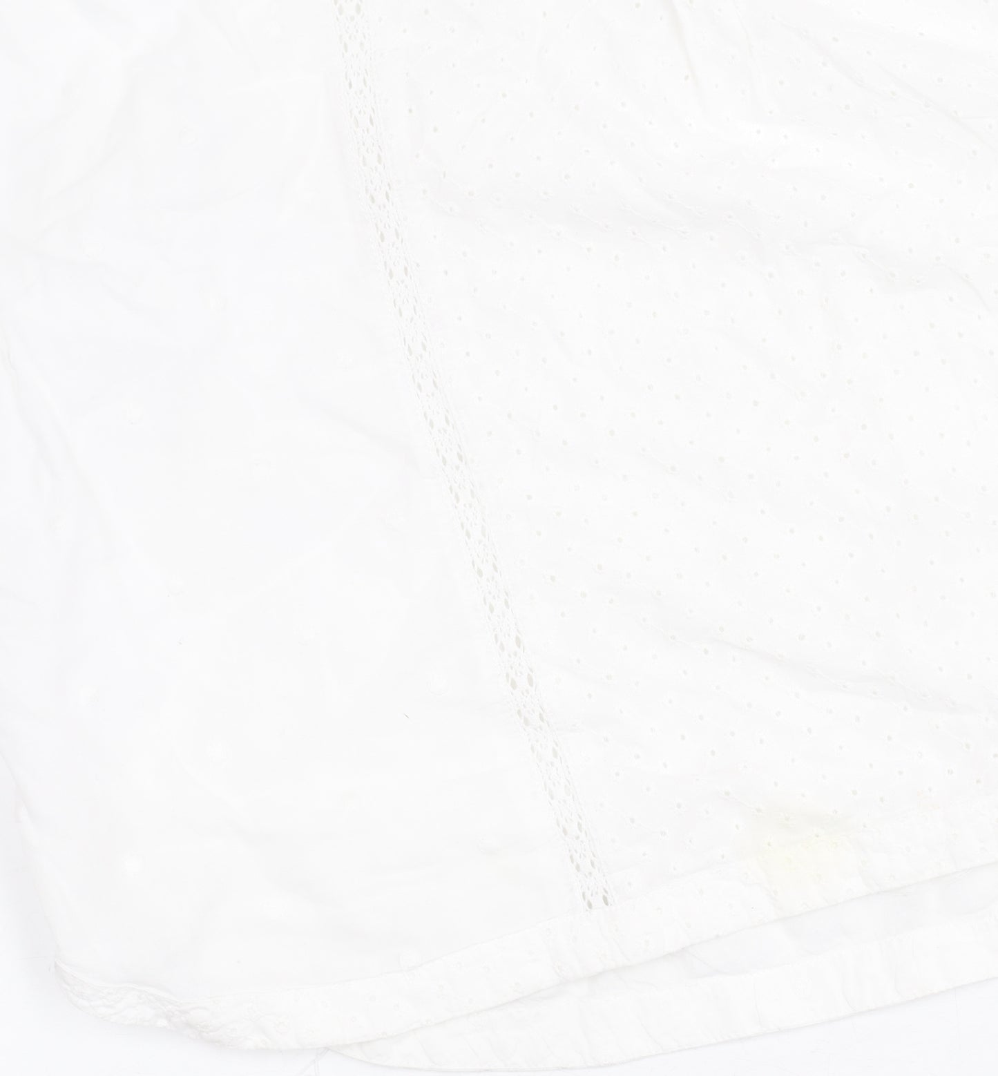 FatFace Women's White Cotton Blouse, Size 14, Casual V-Neck