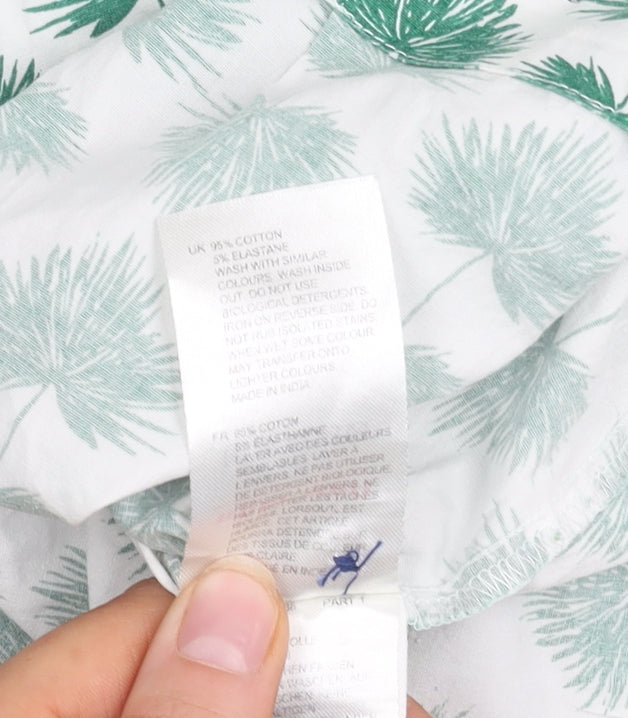 White Stuff Women's White Floral Tank Top Size 12