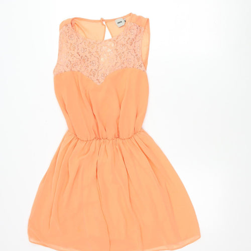 ASOS Orange A-Line Party Dress, Women's Size 10