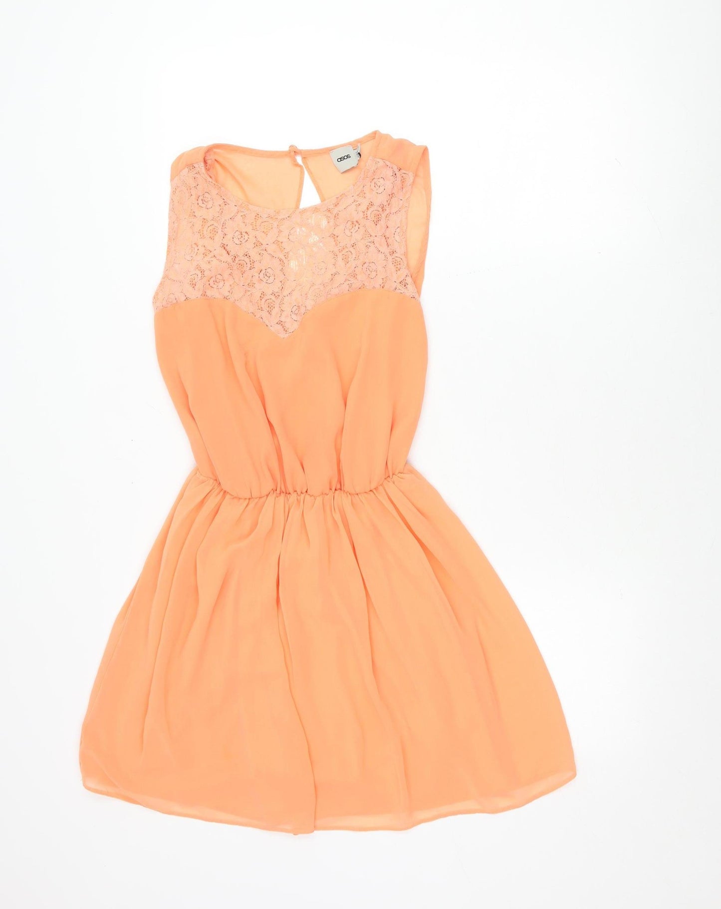 ASOS Orange A-Line Party Dress, Women's Size 10
