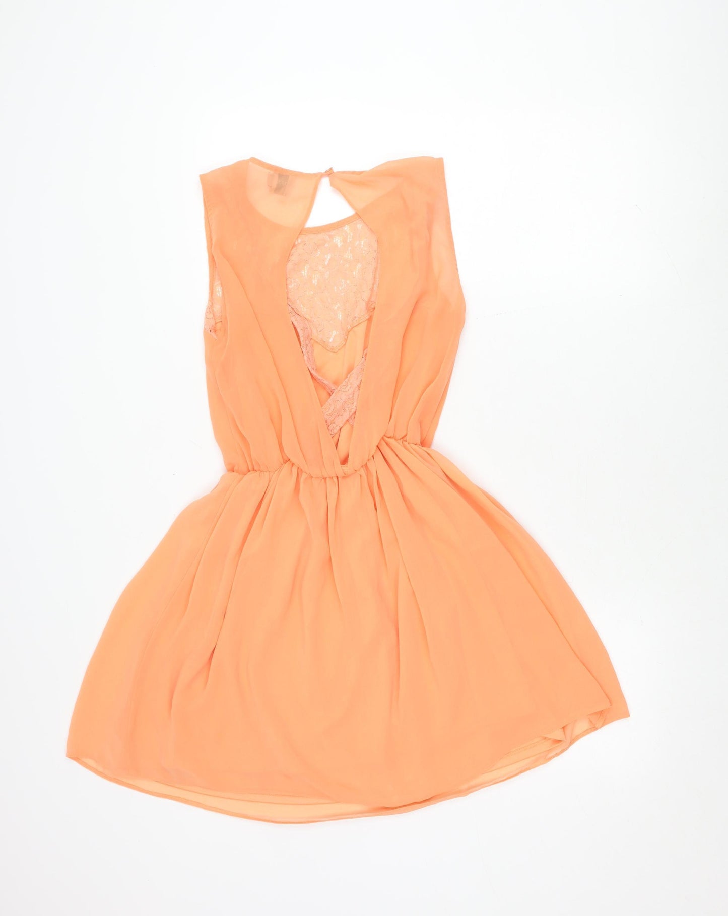ASOS Orange A-Line Party Dress, Women's Size 10