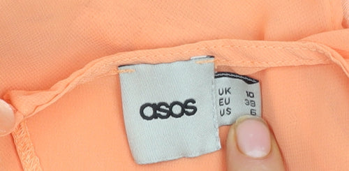 ASOS Orange A-Line Party Dress, Women's Size 10