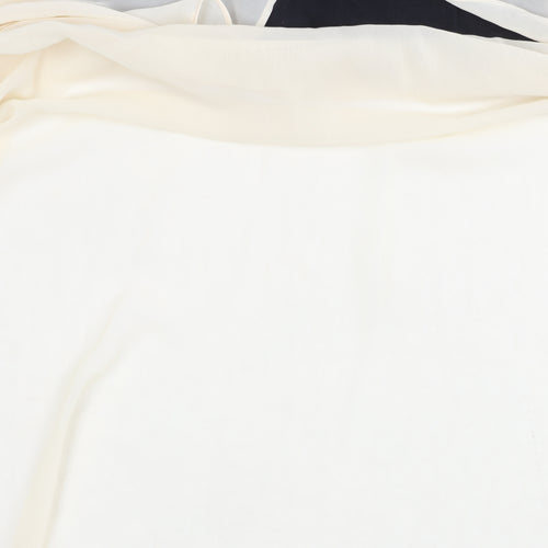TFNC London Ivory Strapless Fit & Flare Midi Dress S