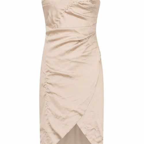ASOS Women Beige Slip Dress Size 12 Midi