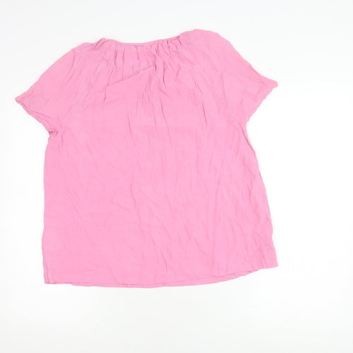 Gap Women's Pink Short Sleeve Top M