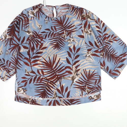 MANGO Women's Multicoloured L Floral Top