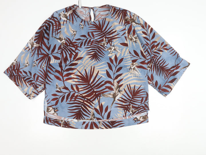 MANGO Women's Multicoloured L Floral Top