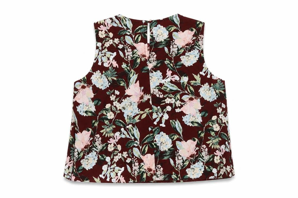 Front view of Miss Selfridge Women's Floral Blouse, size 10