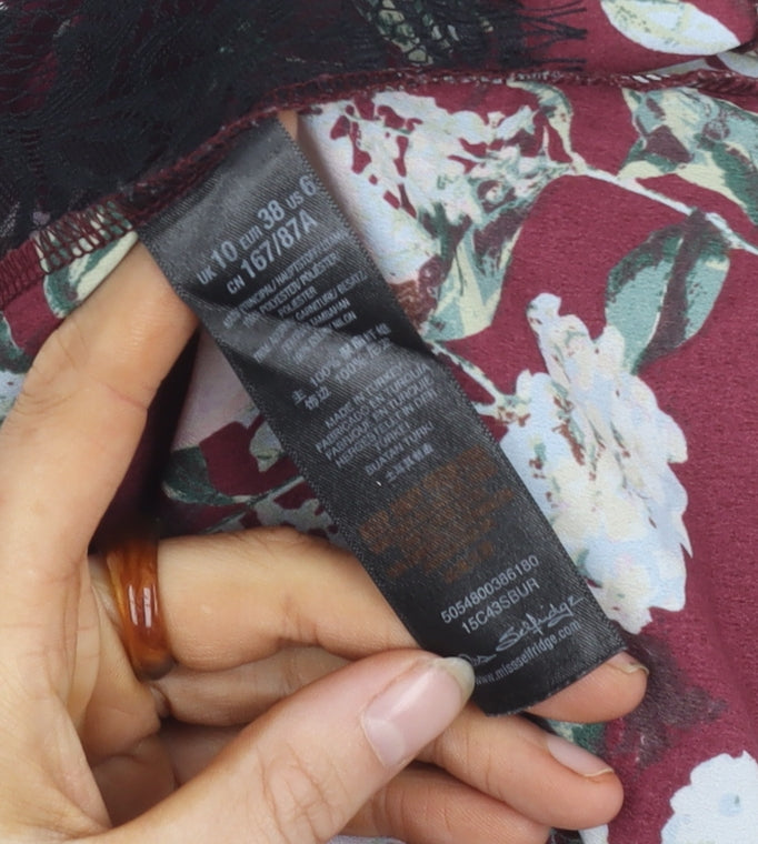 Miss Selfridge Women's Floral Blouse Size 10