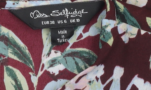 Miss Selfridge Women's Floral Blouse Size 10
