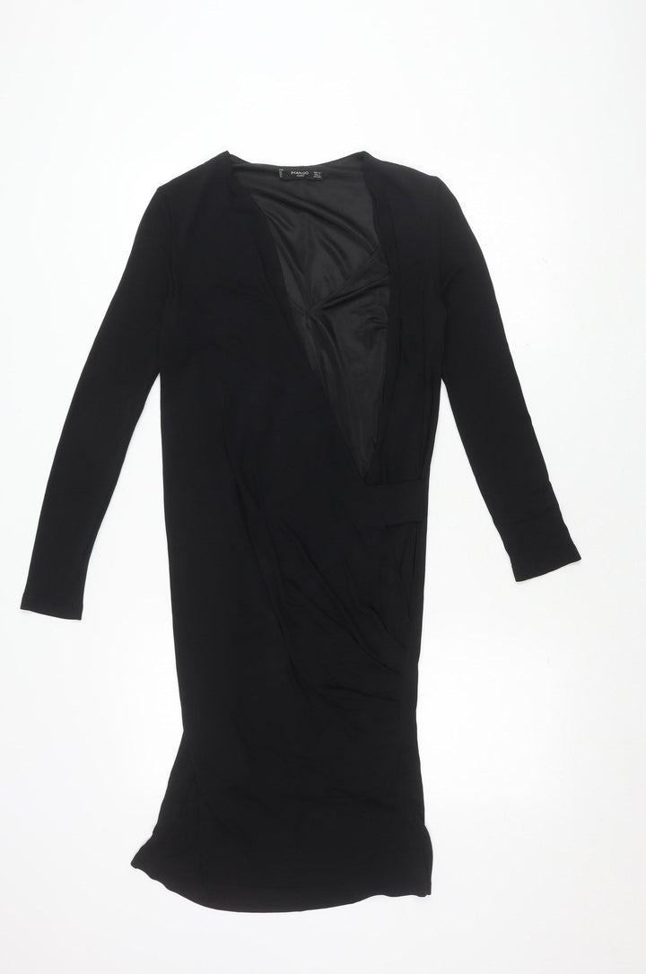Mango Women's Black Long Sleeve Dress XS