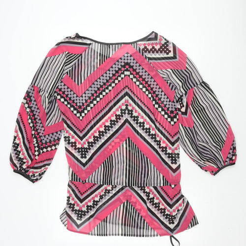 Marks and Spencer Women's 14 Multicoloured Geometric Top