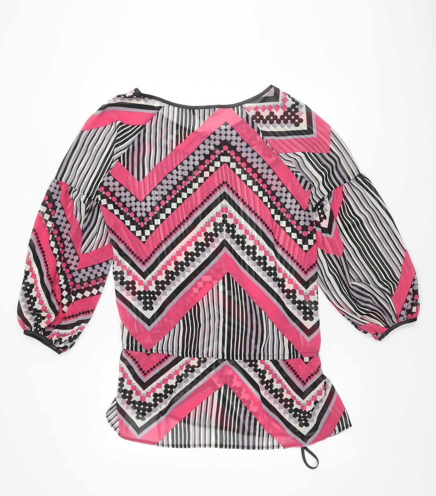 Marks and Spencer Women's 14 Multicoloured Geometric Top