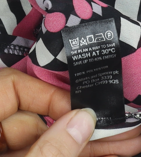 Marks and Spencer Women's 14 Multicoloured Geometric Top