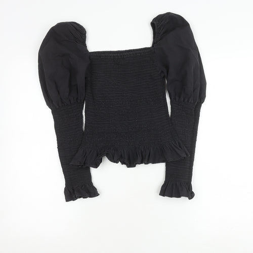 Stella Morgan Women's Black Puff Sleeve Blouse UK 8