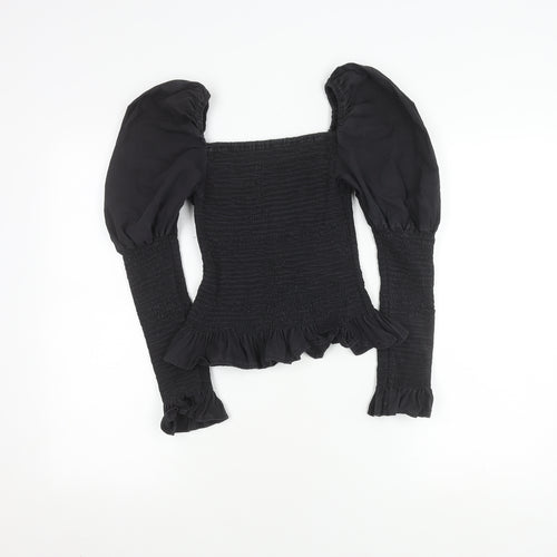 Stella Morgan Women's Black Puff Sleeve Blouse UK 8