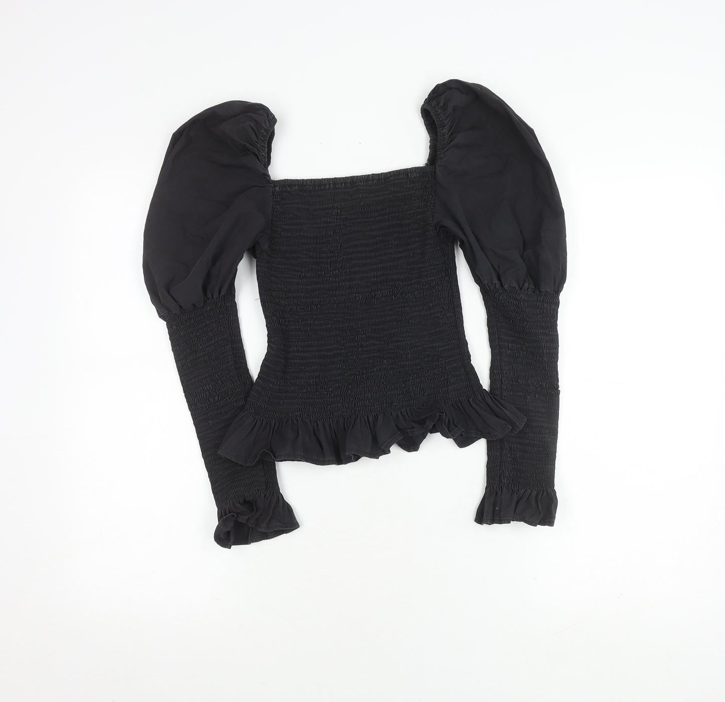 Stella Morgan Women's Black Puff Sleeve Blouse UK 8