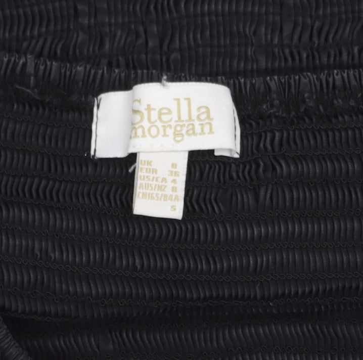 Stella Morgan Women's Black Puff Sleeve Blouse UK 8