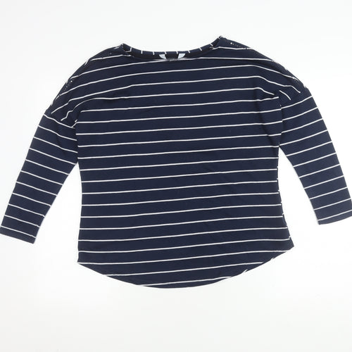 Principles Women's Blue Striped T-Shirt - Size M