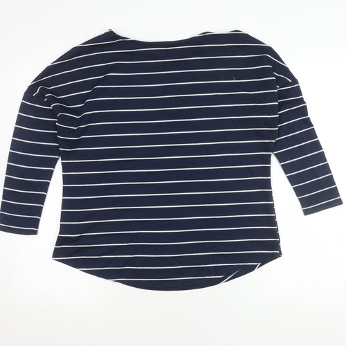 Principles Women's Blue Striped T-Shirt - Size M