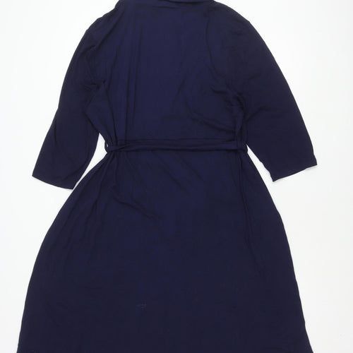 Dorothy Perkins Maternity Blue Shirt Dress, Size 18