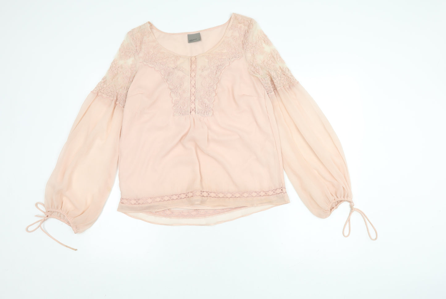 Vero Moda Women's Pink Blouse, M, Long Sleeve