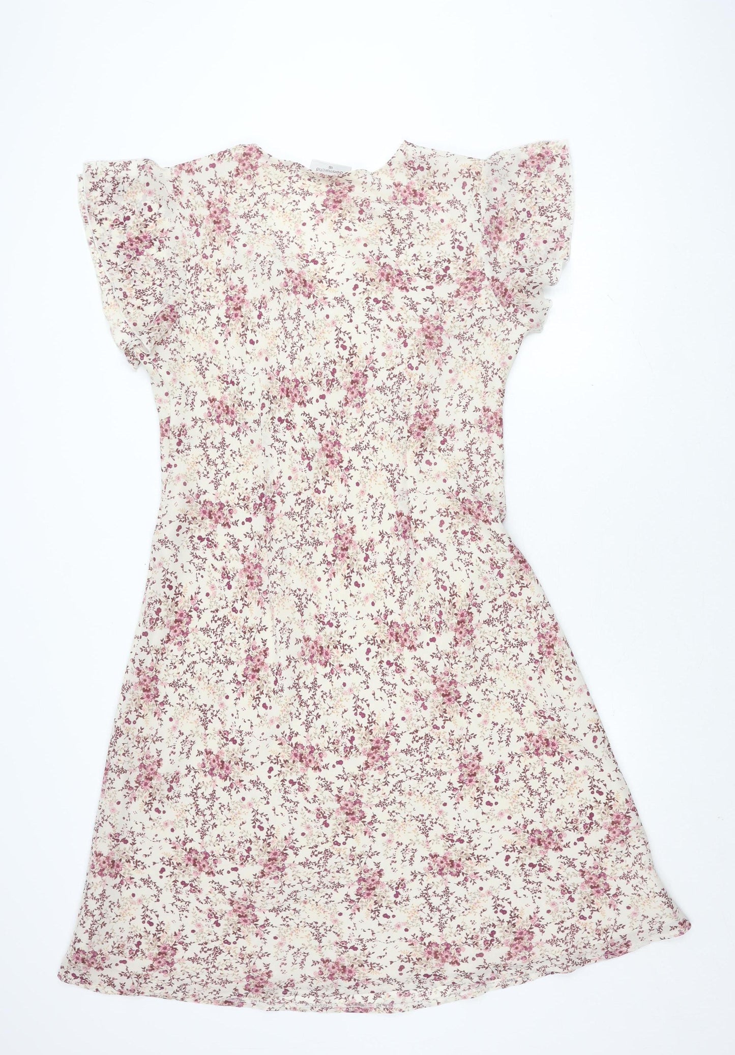 Bonmarché Women's Multicoloured Floral Dress Size 16