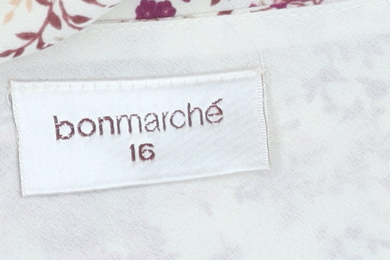 Bonmarché Women's Multicoloured Floral Dress Size 16