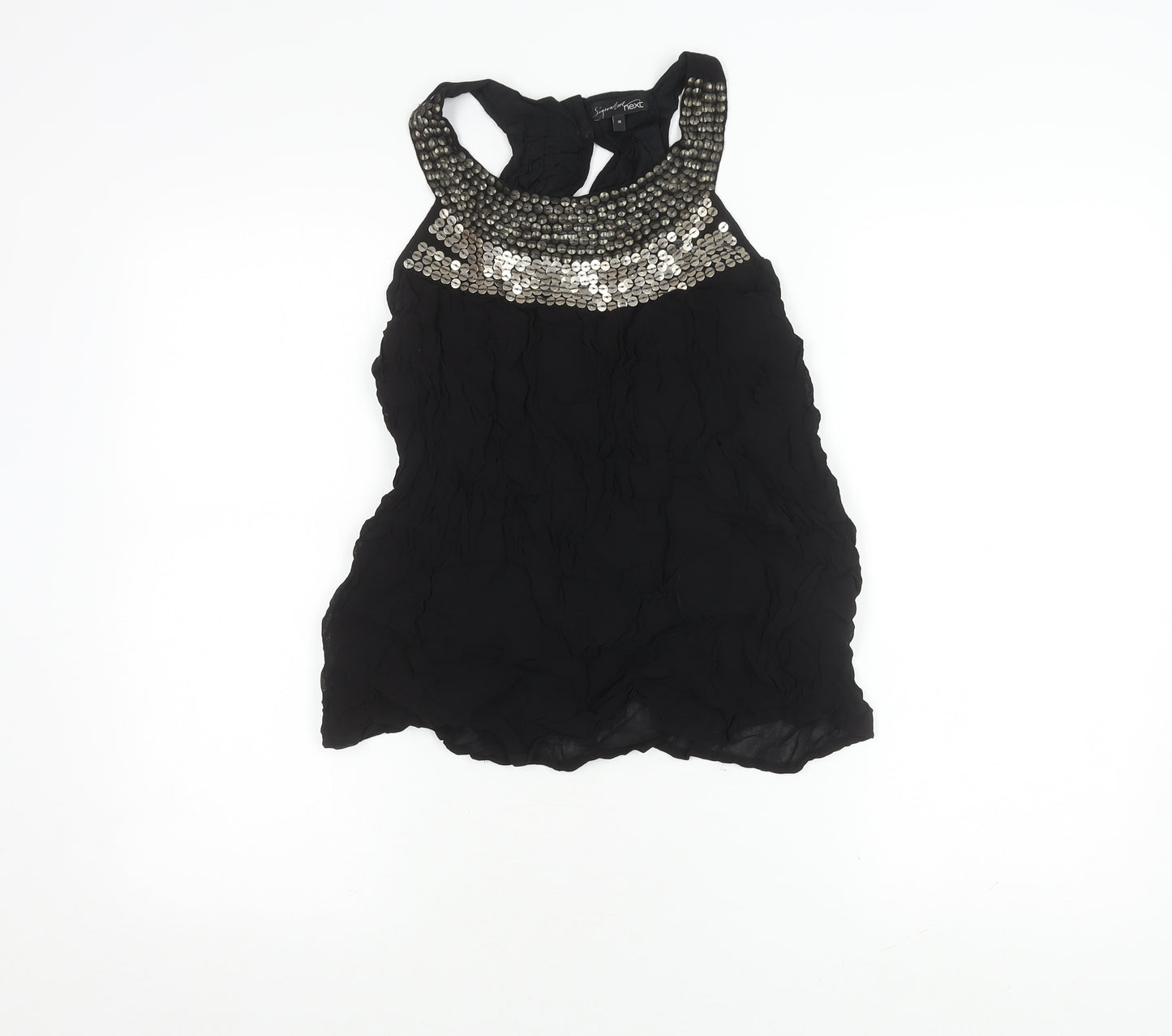 Next Women's Black Camisole Top Size 16