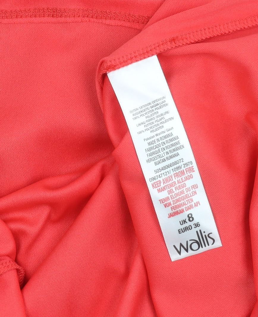 Wallis Women Multicoloured Floral A-Line Dress Size 8