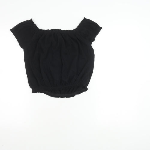 New Look Women's Black Off-Shoulder Top Size 12