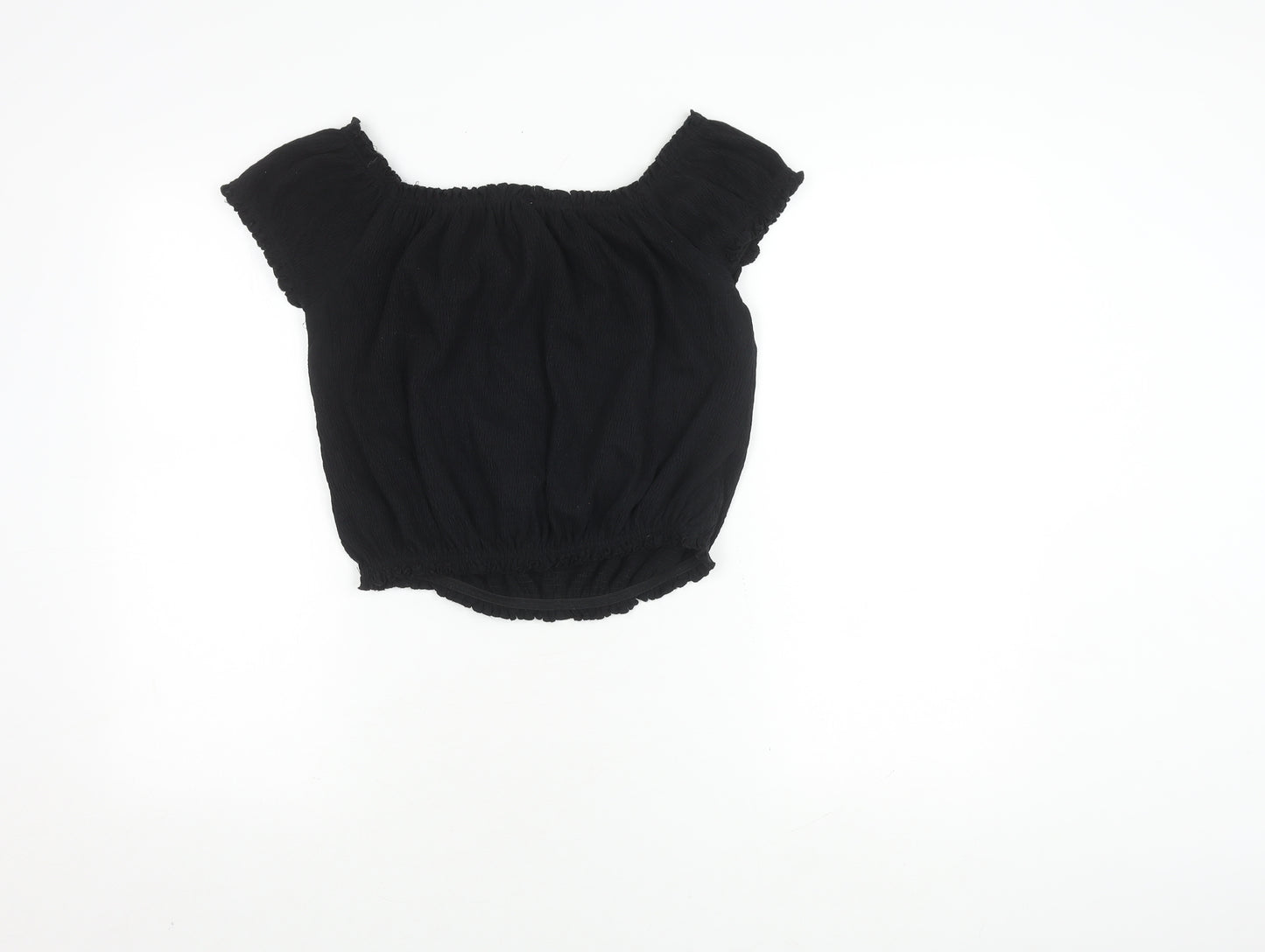 New Look Women's Black Off-Shoulder Top Size 12
