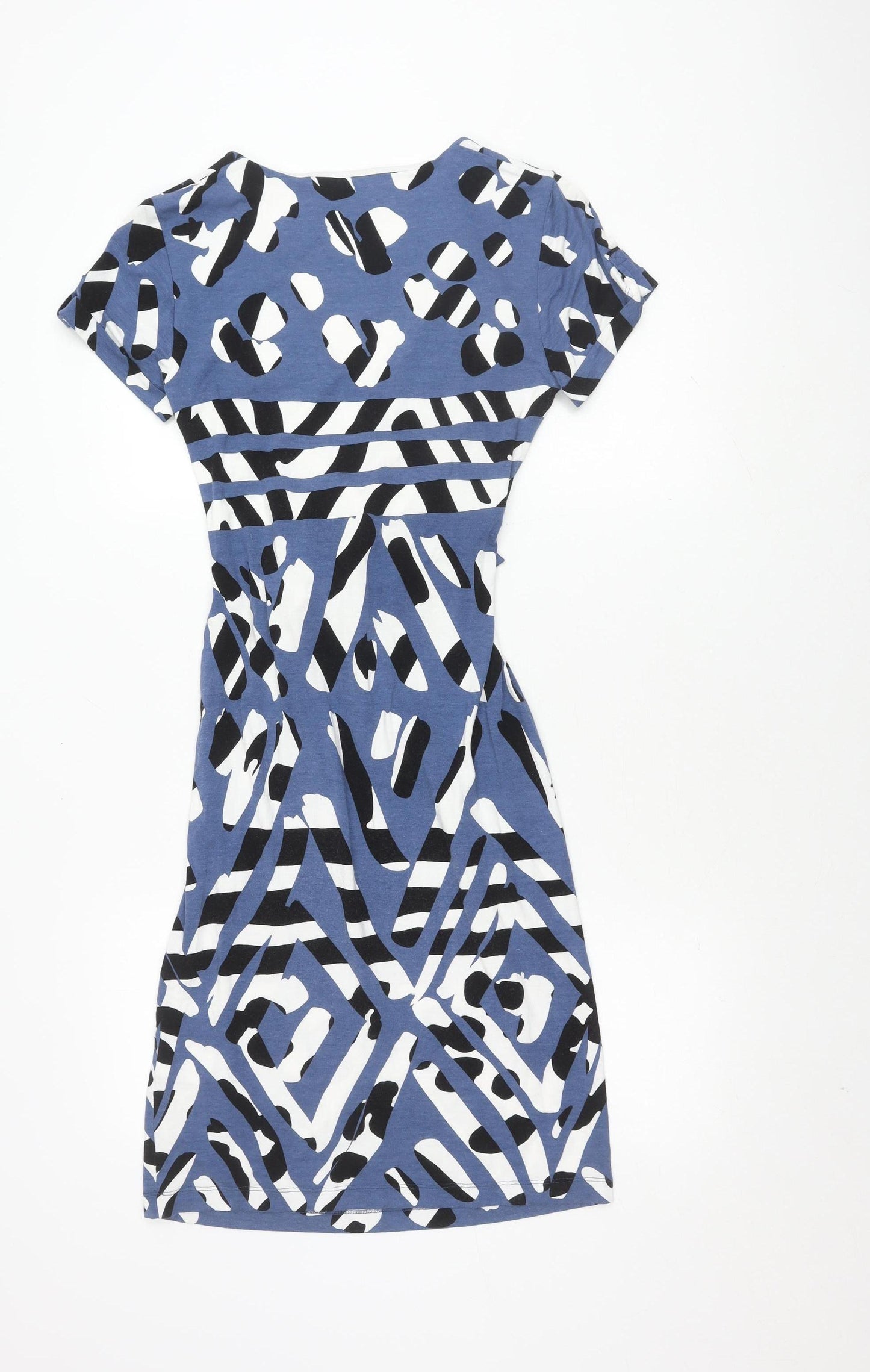 Fenn Wright Manson Women's Blue Petite Wrap Dress Size 8