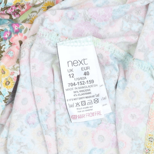 Next Women's Floral Multicoloured Blouse Size 12