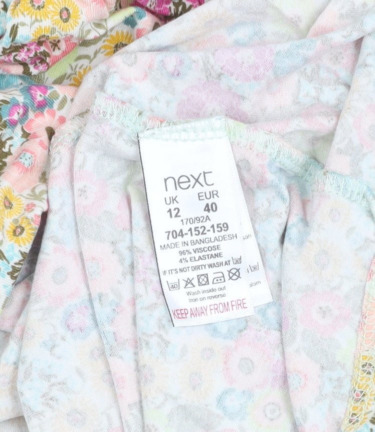 Next Women's Floral Multicoloured Blouse Size 12