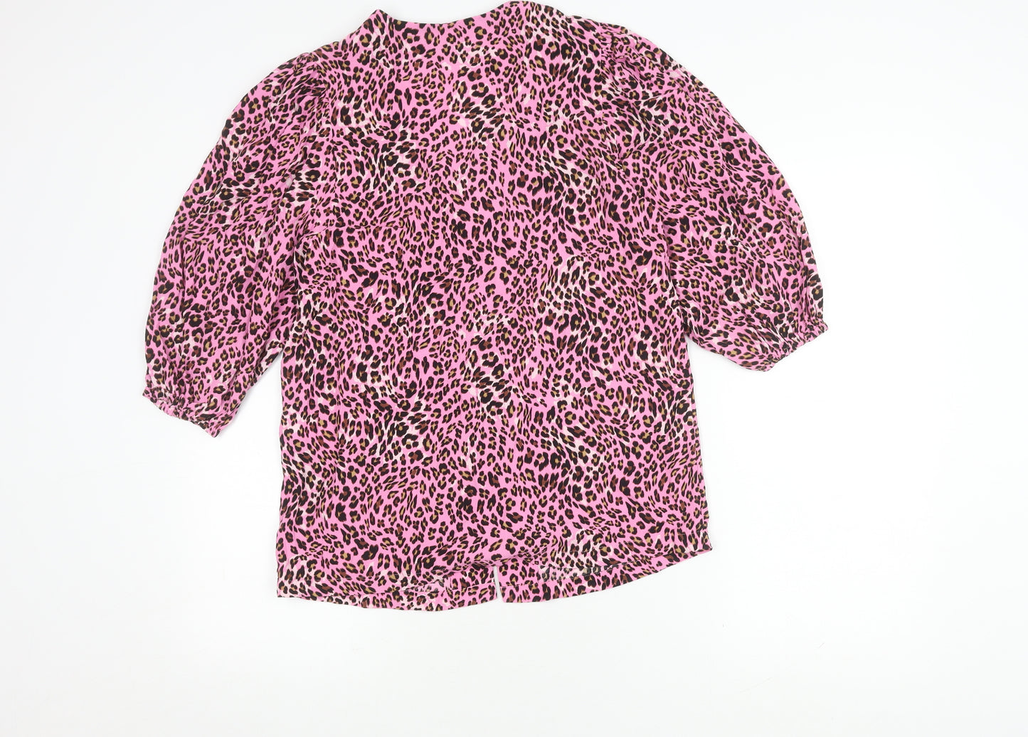 Marks and Spencer Women’s Pink Animal Print Blouse