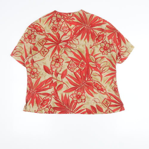 Paul Separates Women's Red Floral Button Shirt