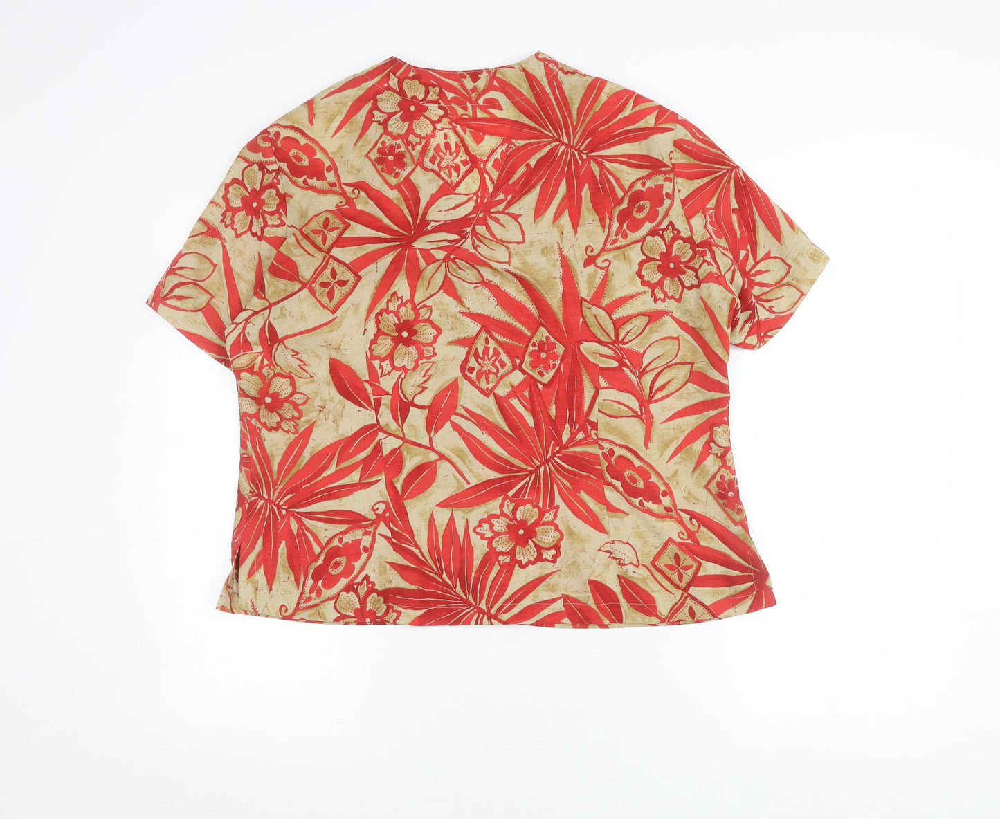 Paul Separates Women's Red Floral Button Shirt